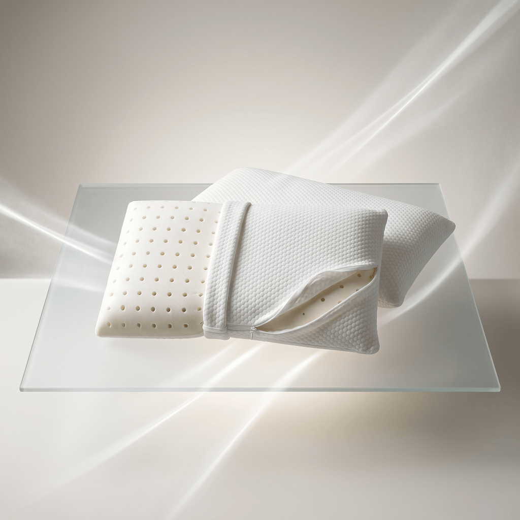 Coppia di cuscini in memory Vegetal in offerta con tessuto in cotone sfoderabile