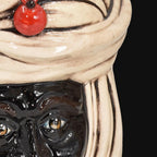 Testa Tuareg h 20 cm, Madreperla Antichizzato | Ceramica Caltagirone