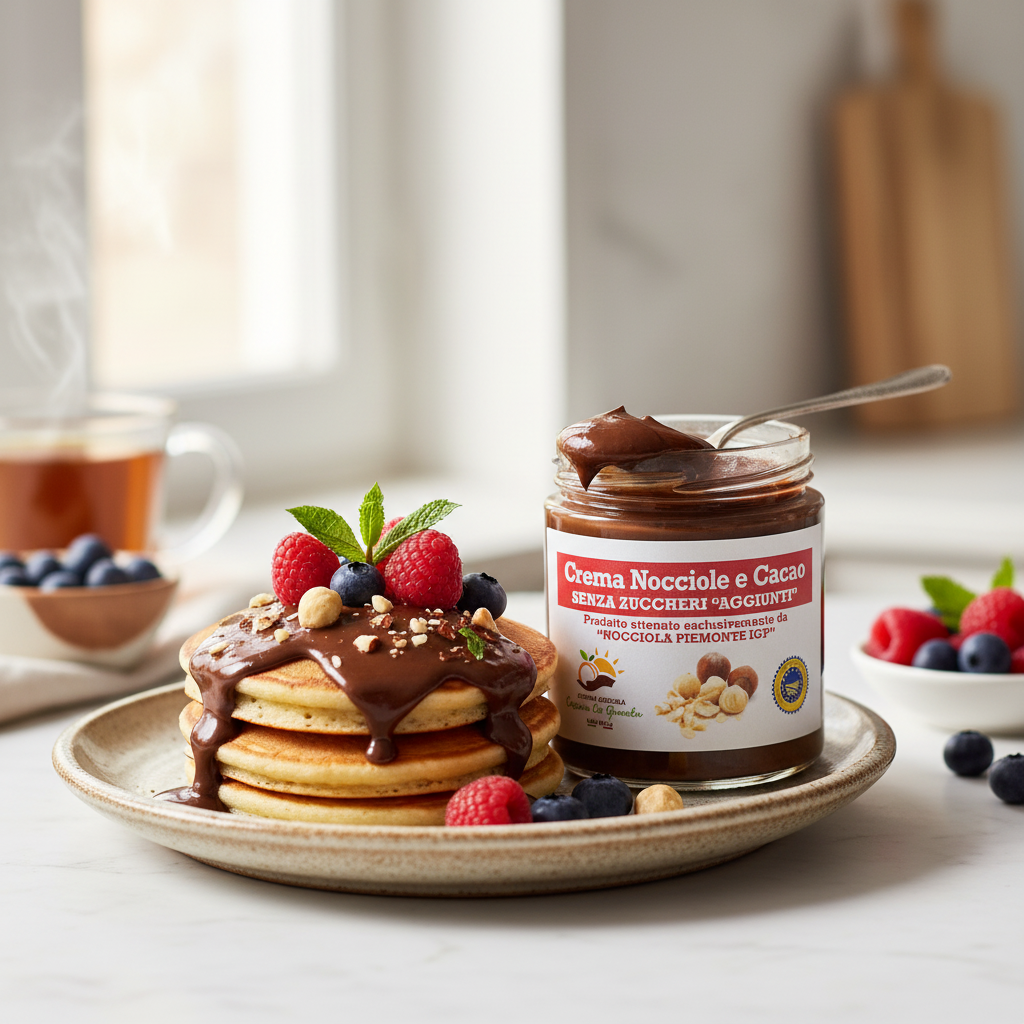 Hazelnut and cocoa spread with no added sugar