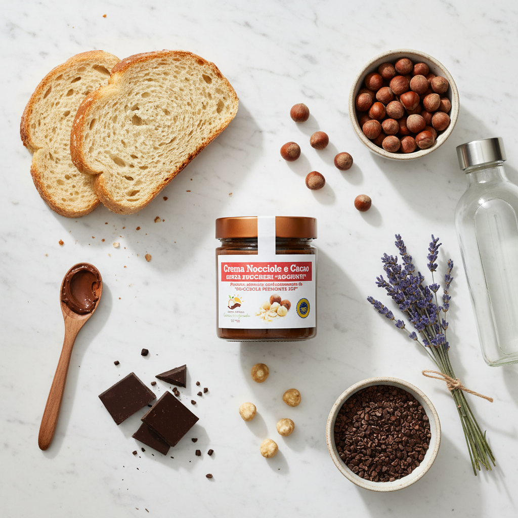 Hazelnut and cocoa spread with no added sugar