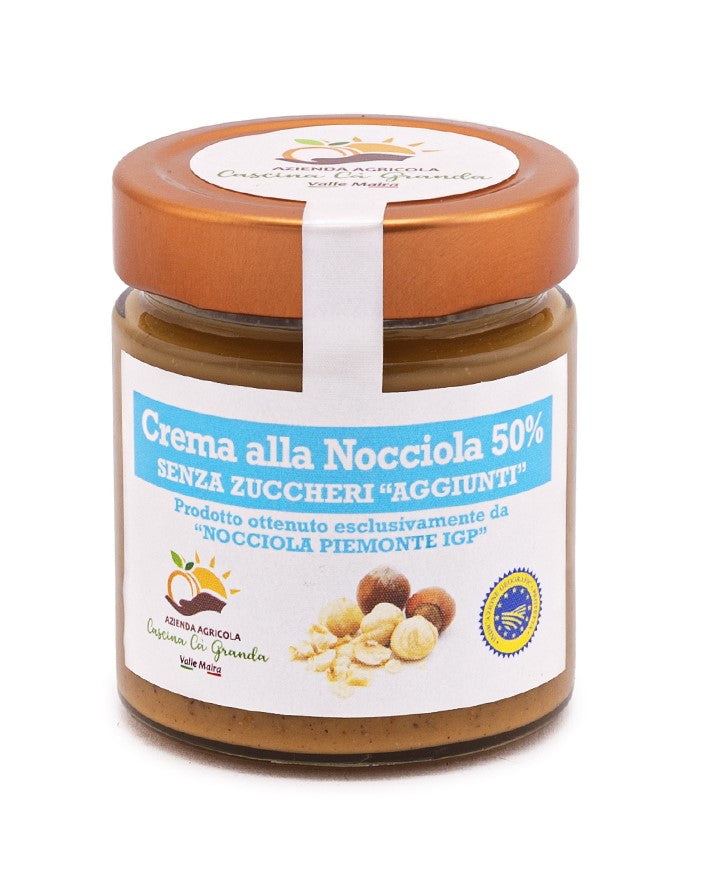 Hazelnut Cream 50% No Added Sugars - Piedmont Hazelnuts PGI