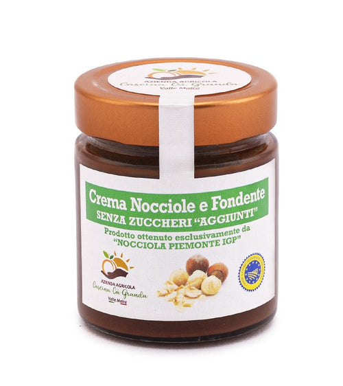 Hazelnut and dark chocolate spread with no added sugar