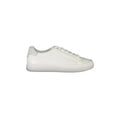 CALVIN KLEIN Women's White Leather Lace-Up Trainers