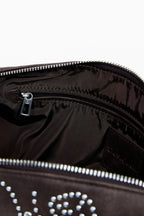 DESIGUAL Women's Brown Shoulder Bag, Poker Face Munster