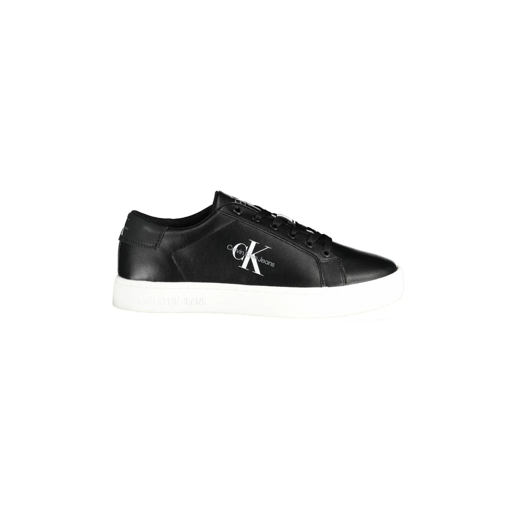 CALVIN KLEIN Scarpe Sneakers Uomo Nere con Dettagli a Contrasto