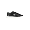 CALVIN KLEIN Scarpe Sneakers Uomo Nere con Dettagli a Contrasto