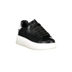 GAELLE PARIS Scarpe Sneakers Donna Nere con Dettagli a Contrasto