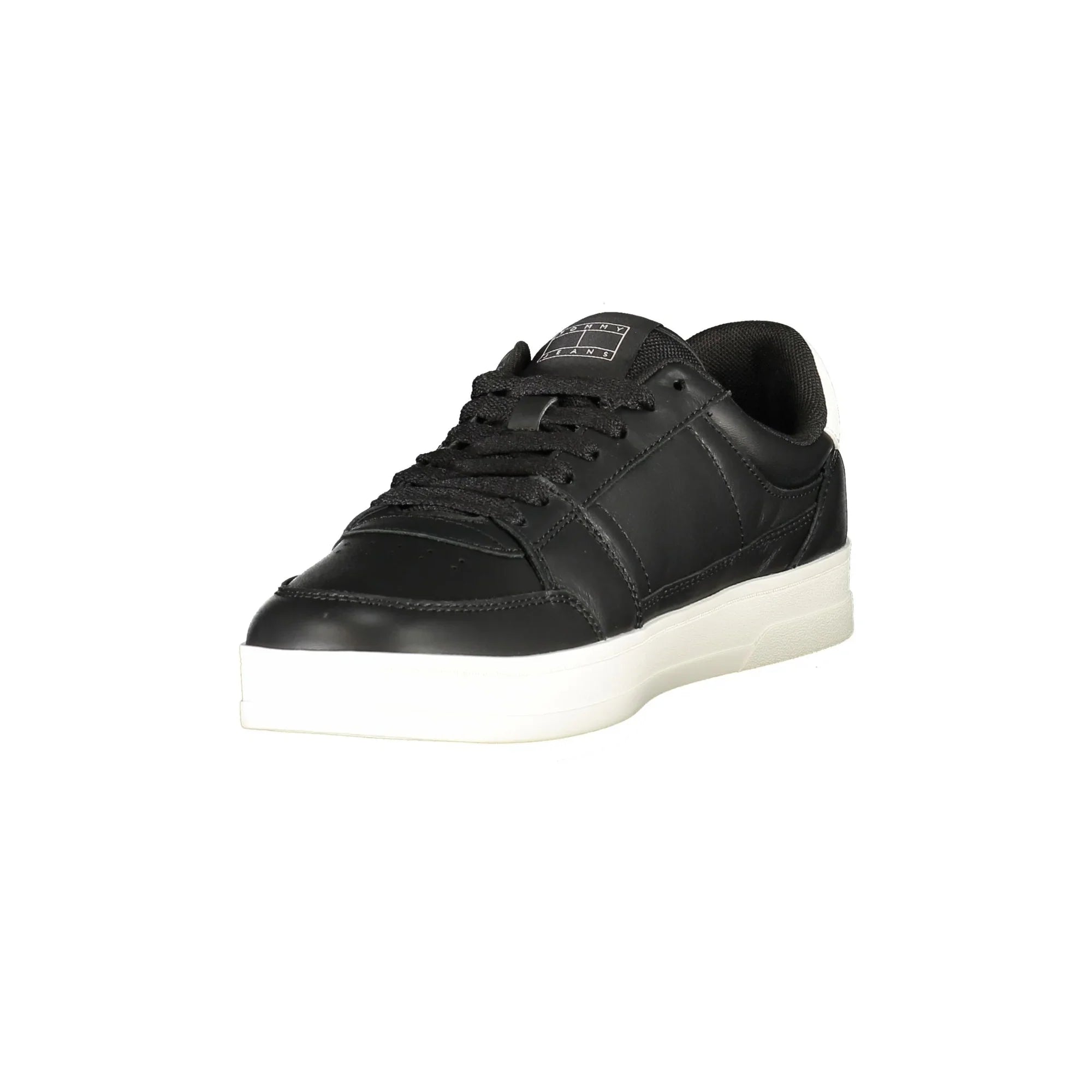 TOMMY HILFIGER Men's Black Athletic Shoe with White Details