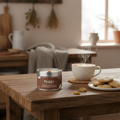 Candela Hygge | caramello e cappuccino