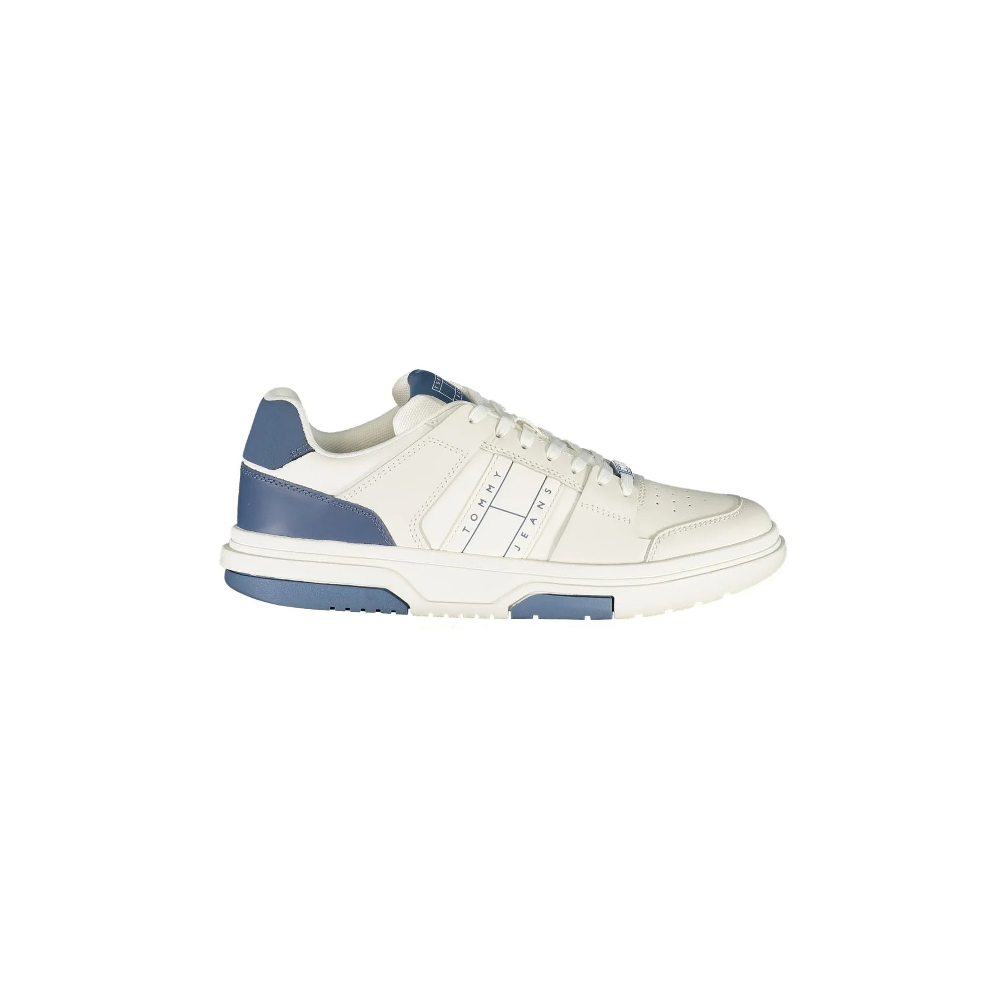 TOMMY HILFIGER Men's Red Sneakers with Contrast Details and Removable Insole