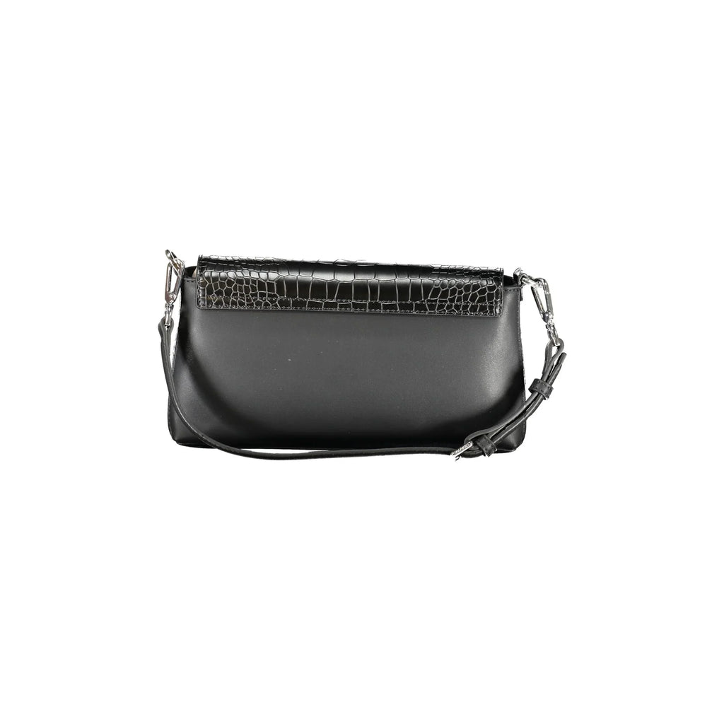 CALVIN KLEIN Women's Black Shoulder Bag with Removable Shoulder Strap and Magnetic Closure
