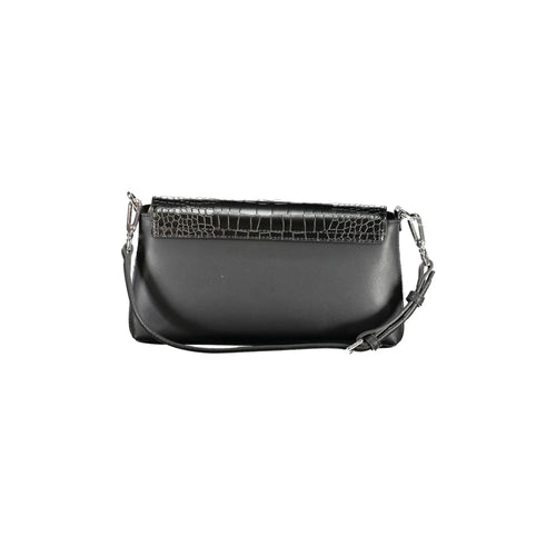 CALVIN KLEIN Women's Black Shoulder Bag with Removable Shoulder Strap and Magnetic Closure