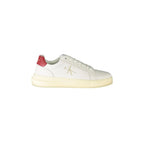 CALVIN KLEIN Scarpe Sneakers Uomo Bianche con Dettagli a Contrasto e Logo