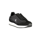 CALVIN KLEIN Scarpe Sneakers Donna Nere con Dettagli a Contrasto