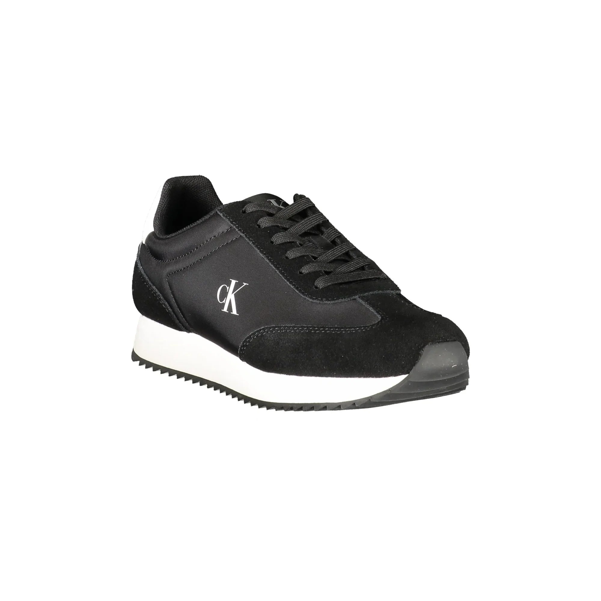 CALVIN KLEIN Women's Black Sneakers with Contrast Details