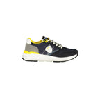 BLAUER Scarpe Sportive Uomo Blu con Dettagli Gialli e Lacci