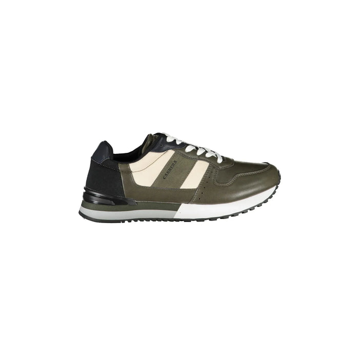 CARRERA Sneakers Uomo Verdi con Dettagli a Contrasto e Logo