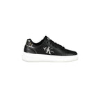 CALVIN KLEIN Women's Black Sneakers with Contrast Sole