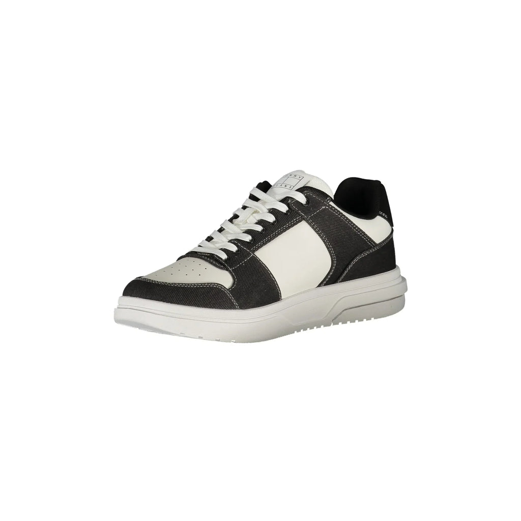 TOMMY HILFIGER Scarpe Sneakers Uomo Nere con Dettagli a Contrasto