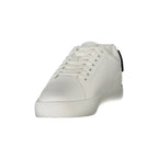 CALVIN KLEIN Calzature Sportive Uomo Bianche con Dettagli Neri