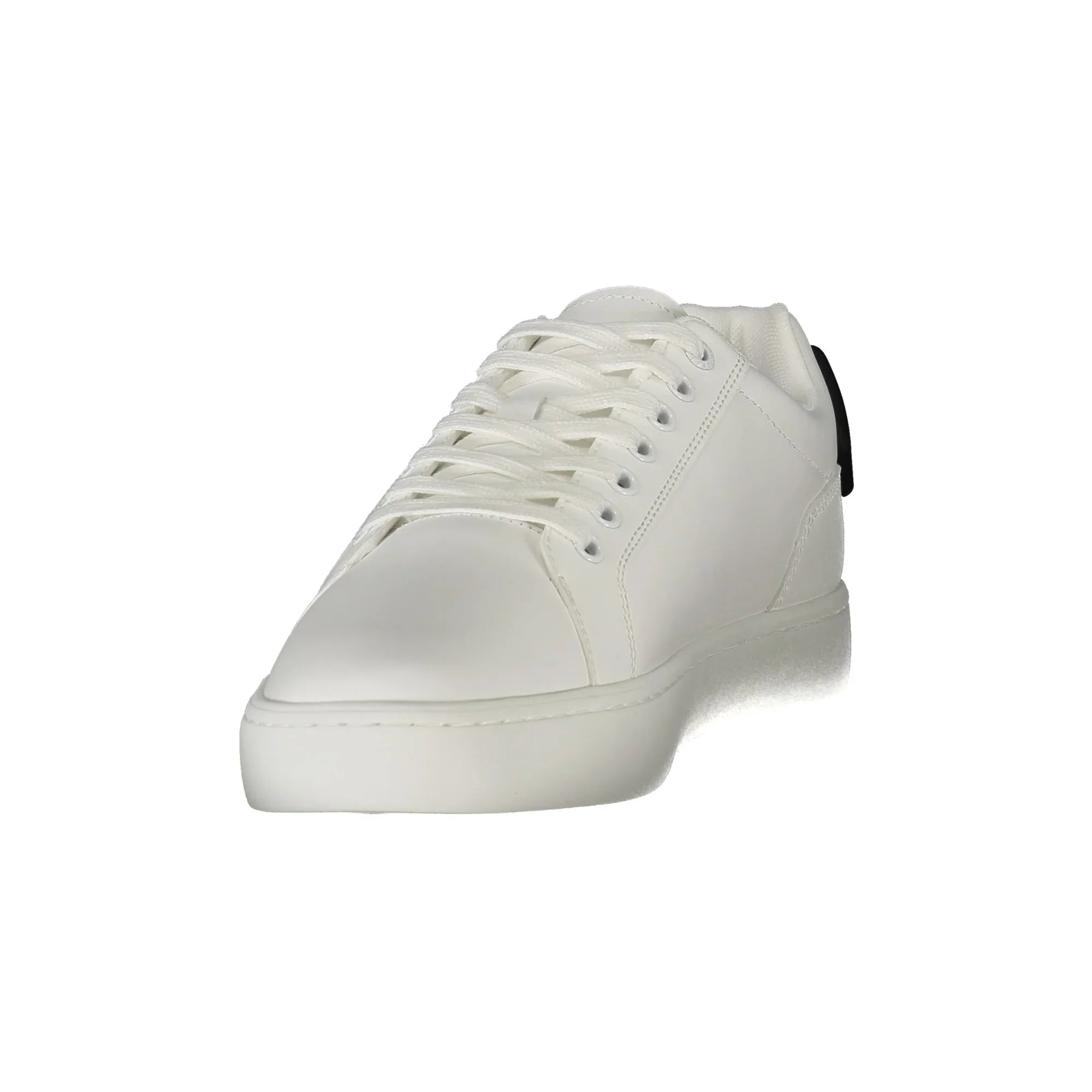 CALVIN KLEIN Men's White Sport Shoes with Black Details