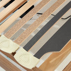 Motorized slatted bed base in beech wood with remote control - Superior Bed Base