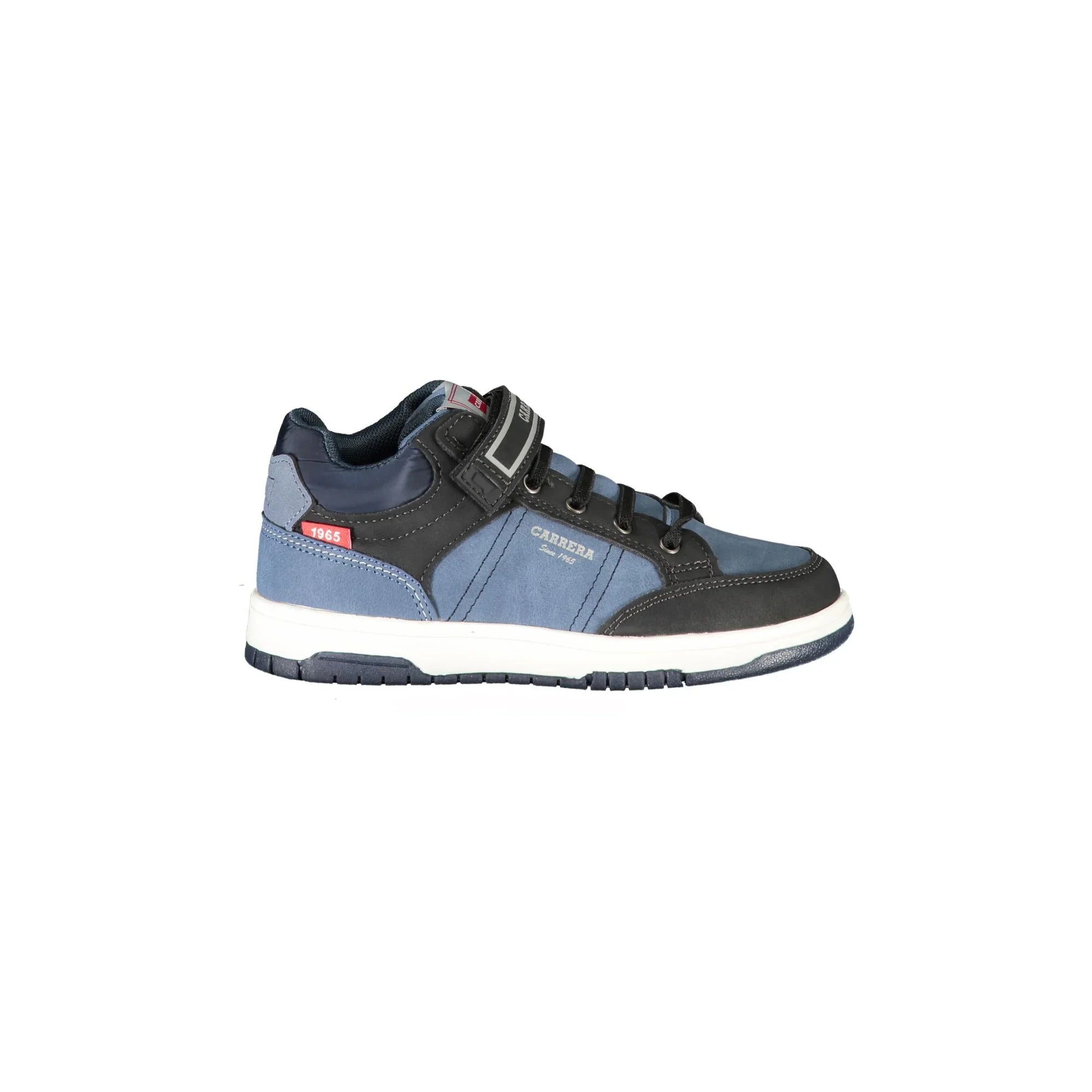 CARRERA Sneakers Uomo Blu con Lacci, Strap e Dettagli a Contrasto