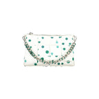 DESIGUAL Women's White Polka Dot Handbag with Shoulder Strap and Chain