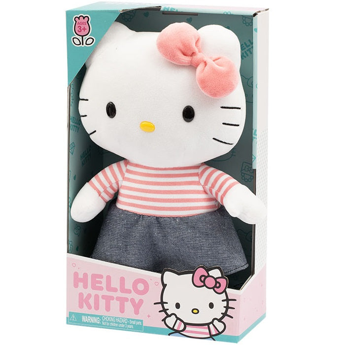 Hello Kitty Pink Jumpsuit Jeans Plush Toy 30cm Collectible Soft Toy Plh1079