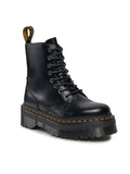 DR. MARTENS Women's Black Jadon Polished Smooth Ankle Boots