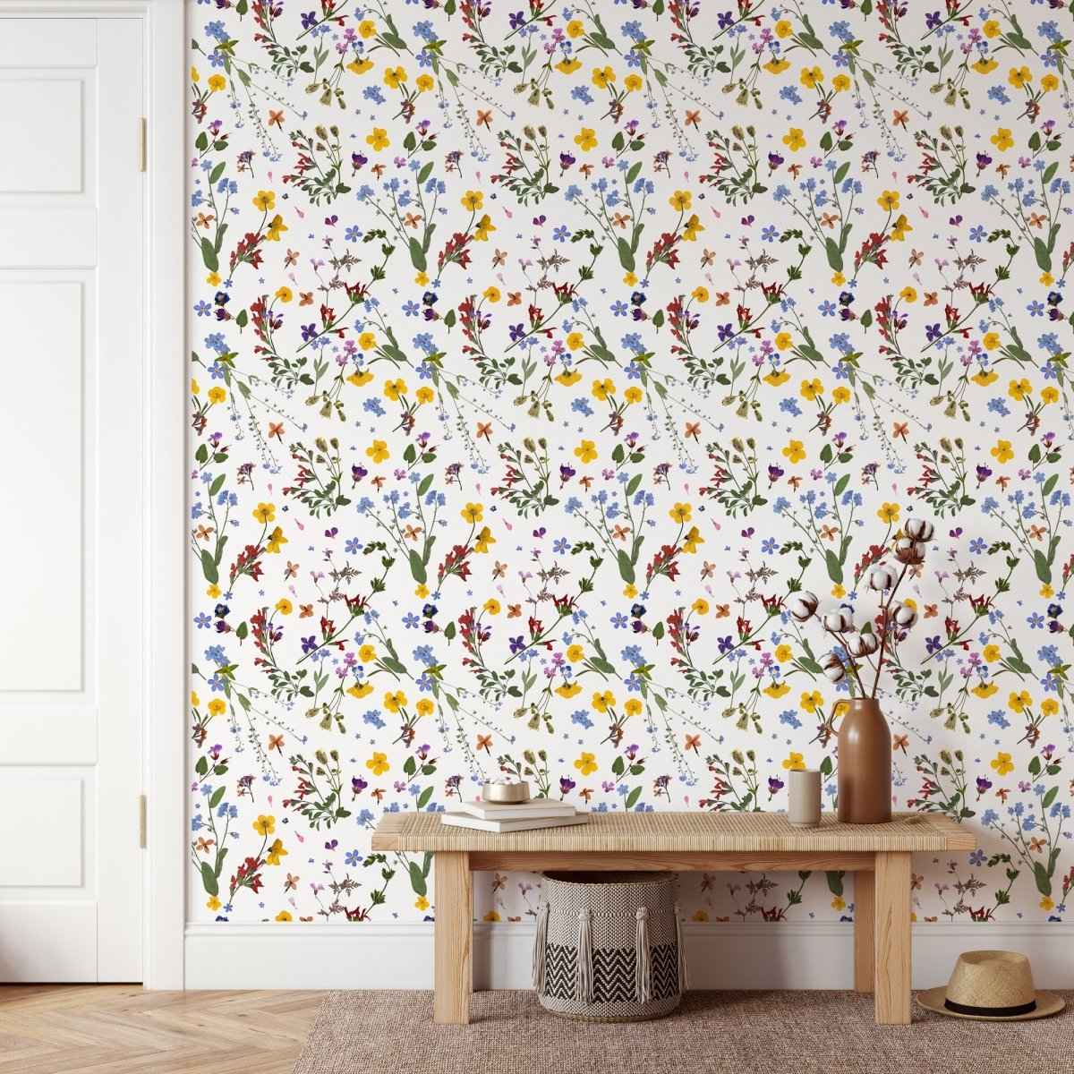 Dried Flowers Wallpaper - Herbolarium