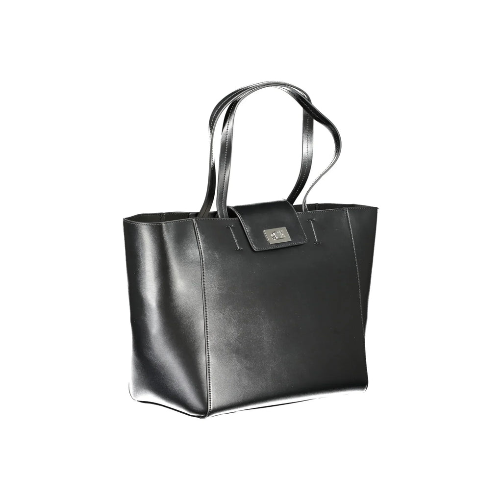 CALVIN KLEIN Women's Black Shoulder Bag with Long Handles