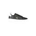 CALVIN KLEIN Scarpe Sneakers Uomo Nere con Dettagli Bianchi e Plantare Removibile