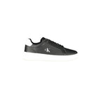 CALVIN KLEIN Scarpe Sneakers Uomo Nere con Dettagli Bianchi e Plantare Removibile