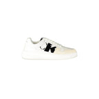 CALVIN KLEIN Scarpe Sneakers Uomo Bianche con Dettagli a Contrasto e Logo Stampato