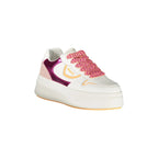 BLAUER Sneakers Donna Bianche con Lacci e Dettagli Fuxia/Rosa