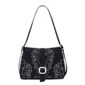 DESIGUAL Women's Black Poker Face Posadas Bag with Studs