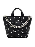 DESIGUAL Borsa Donna Nera a Mano e Spalla con Tracolla Catena