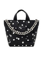 DESIGUAL Borsa Donna Nera a Mano e Spalla con Tracolla Catena