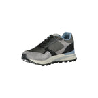 BLAUER Men's Gray Sneakers with Removable Footbed
