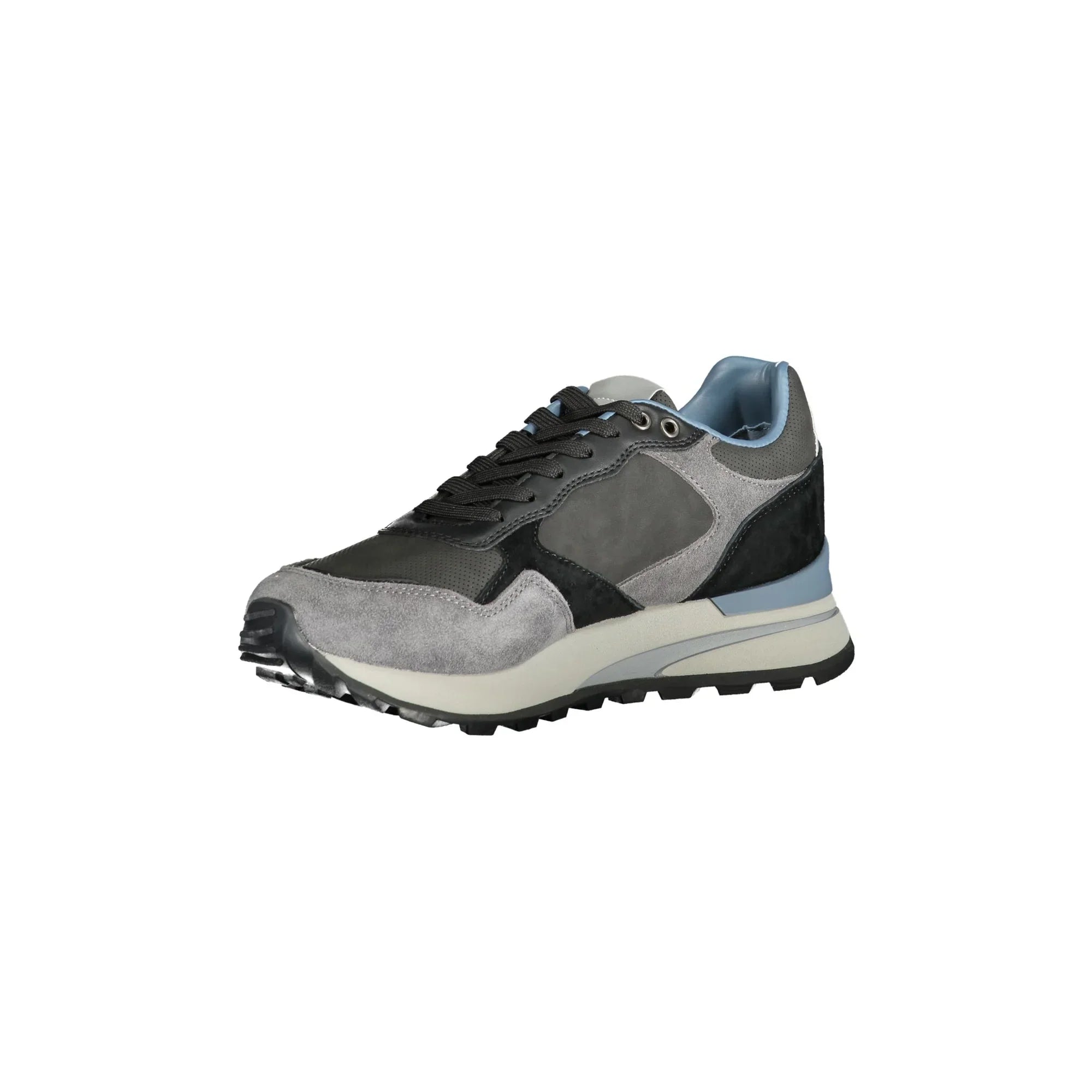 BLAUER Men's Gray Sneakers with Removable Footbed