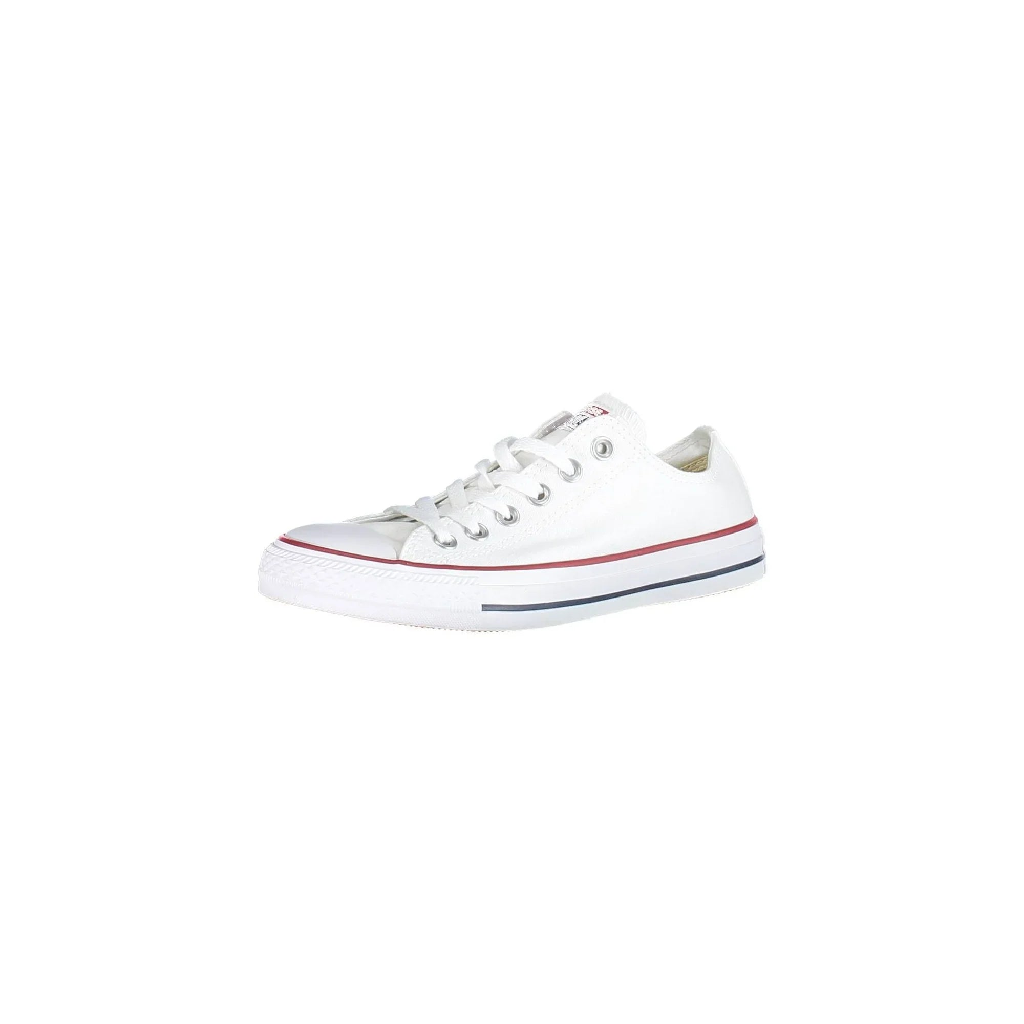 CONVERSE Women's White Sneakers with Laces and Contrast Sole