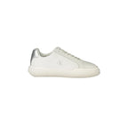 CALVIN KLEIN Sneakers Donna Bianche con Lacci e Dettagli in Argento