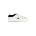 CALVIN KLEIN Scarpe Sneakers Uomo Bianche con Dettagli a Contrasto