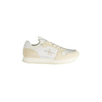 CALVIN KLEIN Scarpe Sneakers Uomo Bianche con Dettagli a Contrasto e Logo