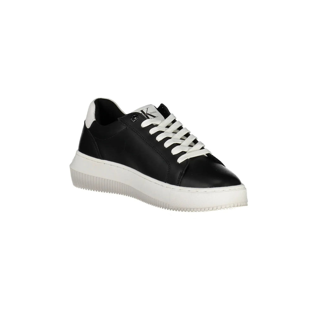 CALVIN KLEIN Women's Black Sneakers with Contrast Details