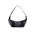 DESIGUAL Women's Black Shoulder Bag, Poker Face Munster