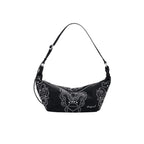 DESIGUAL Women's Black Shoulder Bag, Poker Face Munster