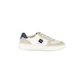 BLAUER Scarpe Sneakers Uomo Bianche con Dettagli a Contrasto e Applicazione