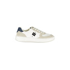 BLAUER Scarpe Sneakers Uomo Bianche con Dettagli a Contrasto e Applicazione